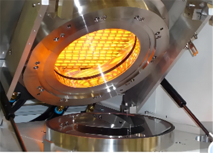 Flexible display drying lamp fab