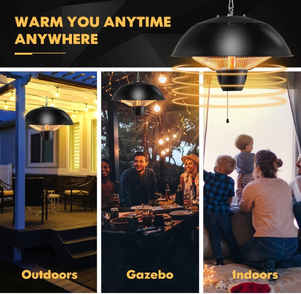 High ceiling infrared heater